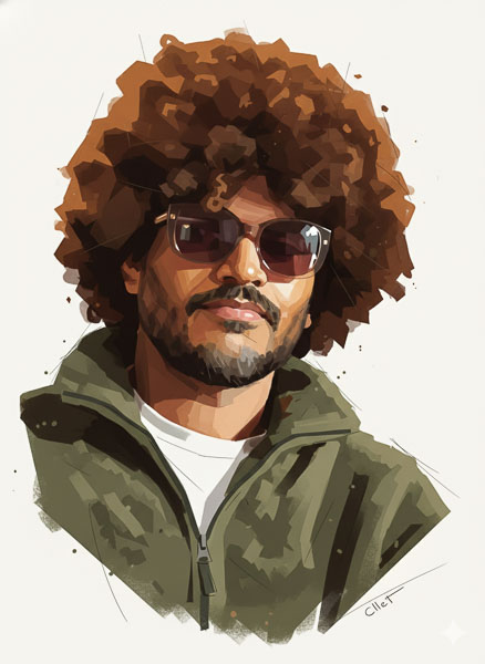 Portrait of the person behind Madhavam